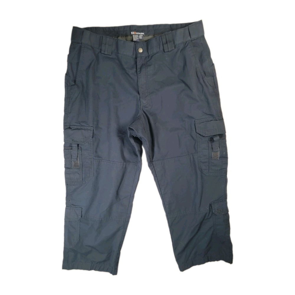 5.11 Tactical Series Pants Mens 42 Navy Blue Ripstop Cargo Duty Utility Workwear
